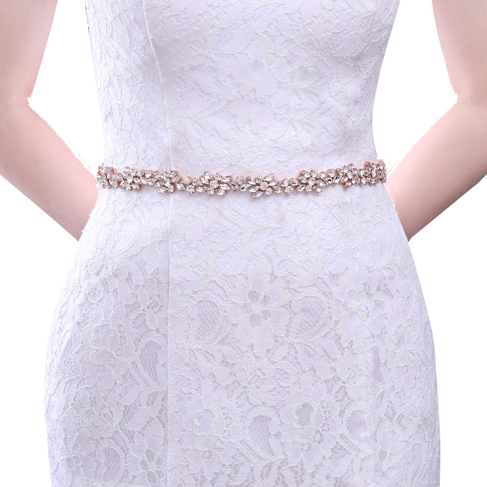 Azaleas Wedding Rose Gold Belt Rhinestone Bridal Belts Women Sash |  Desertcart Zambia