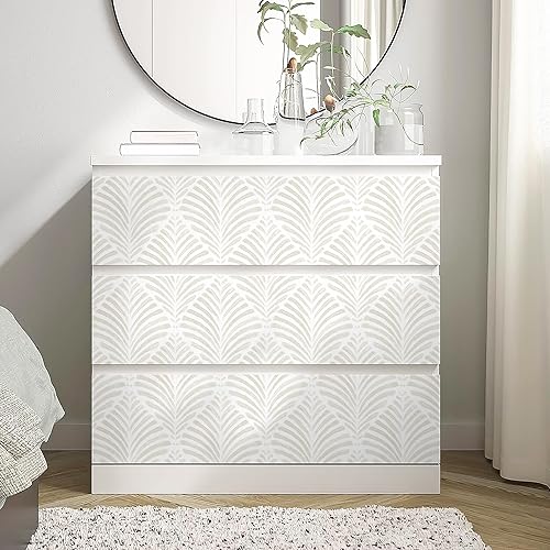 Miniatura 4 de Safiyya Papel tapiz autoadhesivo y removible de 17.3 x 78.7 pulgadas, color beige, moderno, autoadhesivo, extraíble, para dormitorio, rollos de