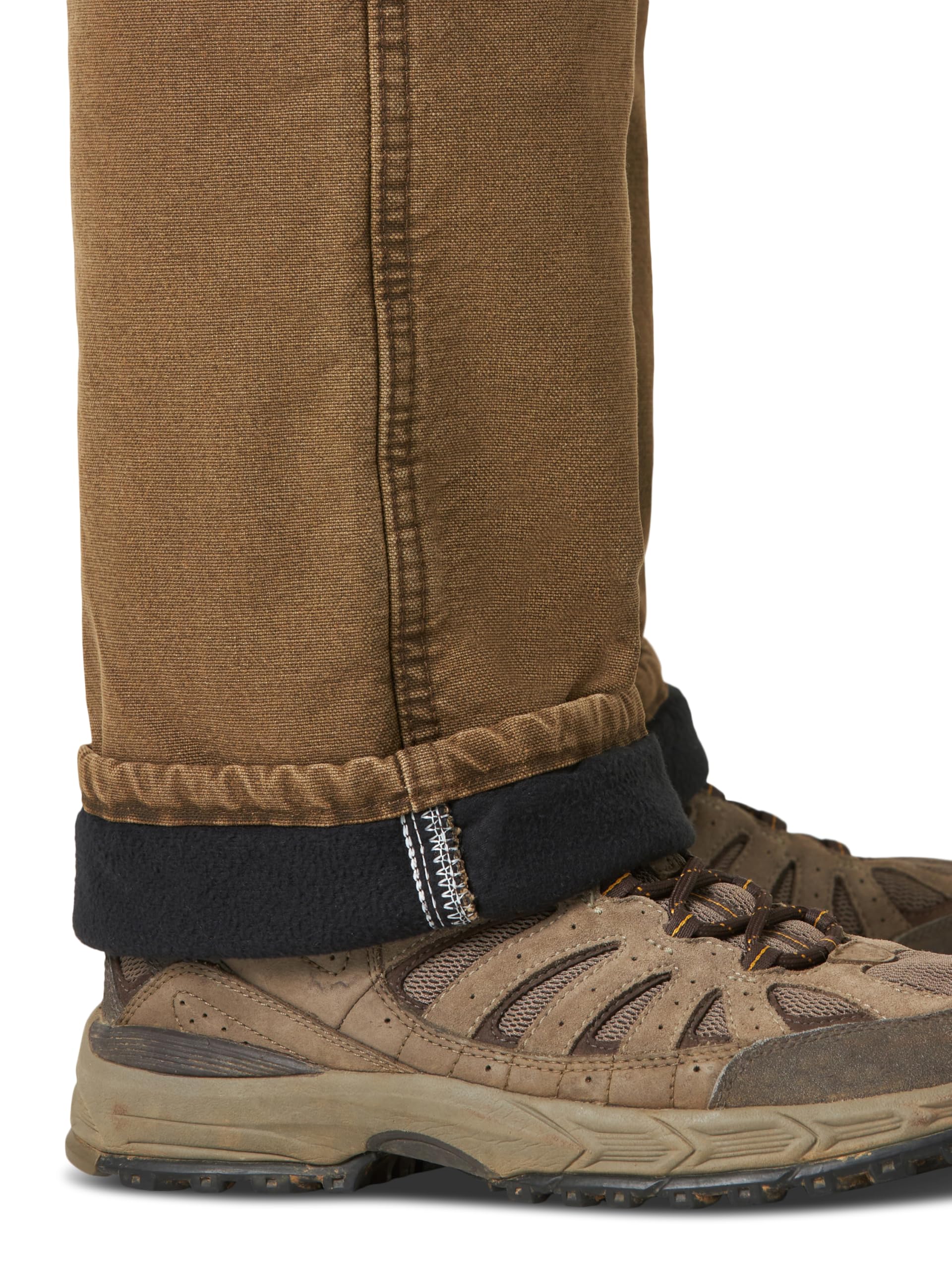 Wrangler Vaqueros térmicos resistentes para hombre, marrón (Night Brown), 34W x 32L