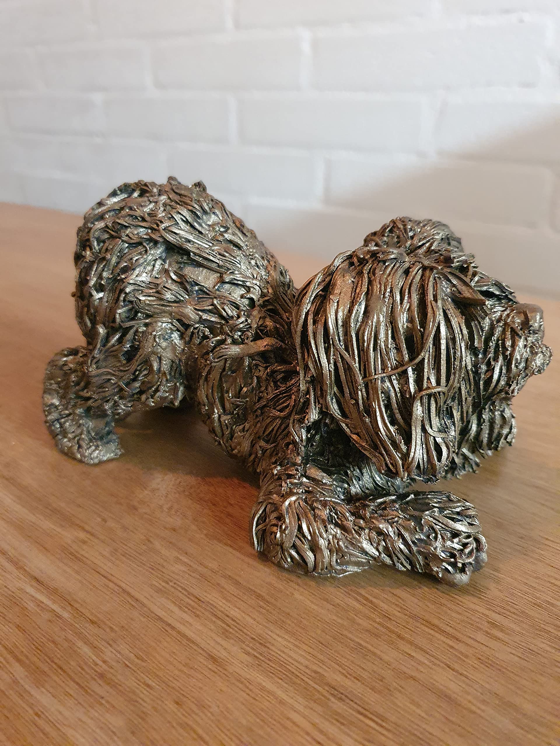 Frith Sculpture Playful Billy Labradoodle Sculpture by Veronica Ballans, Bronze, 9 x 12 x 17cm (VB092) - Image 2