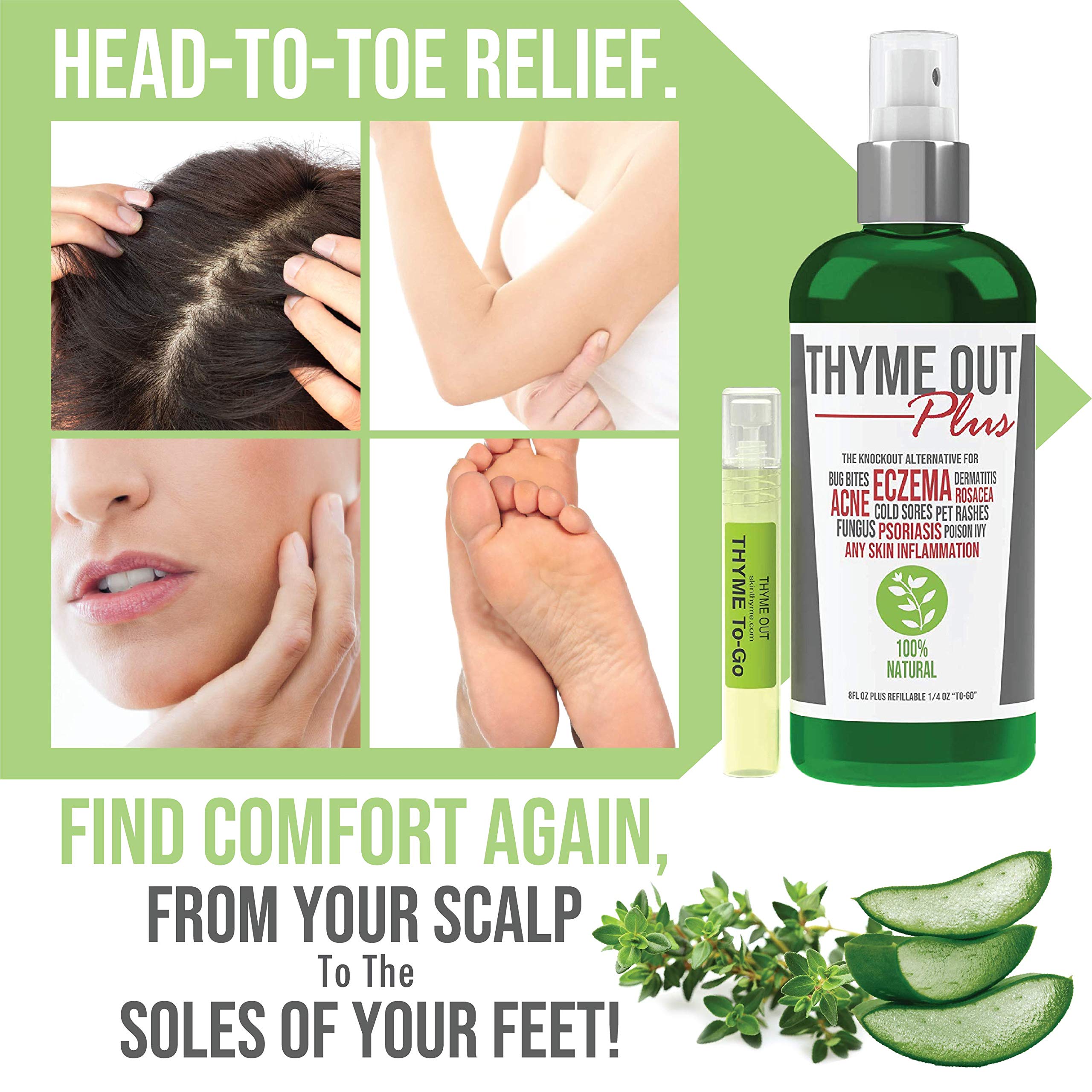 Thyme Out Plus Eczema Treatment, Psoriasis Treatment Treats Acne