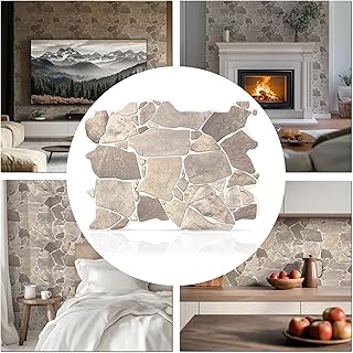 CONCORD WALLCOVERINGS ™ Retro-Art 3D Faux Stone Wall Panels, Pack of 20,...