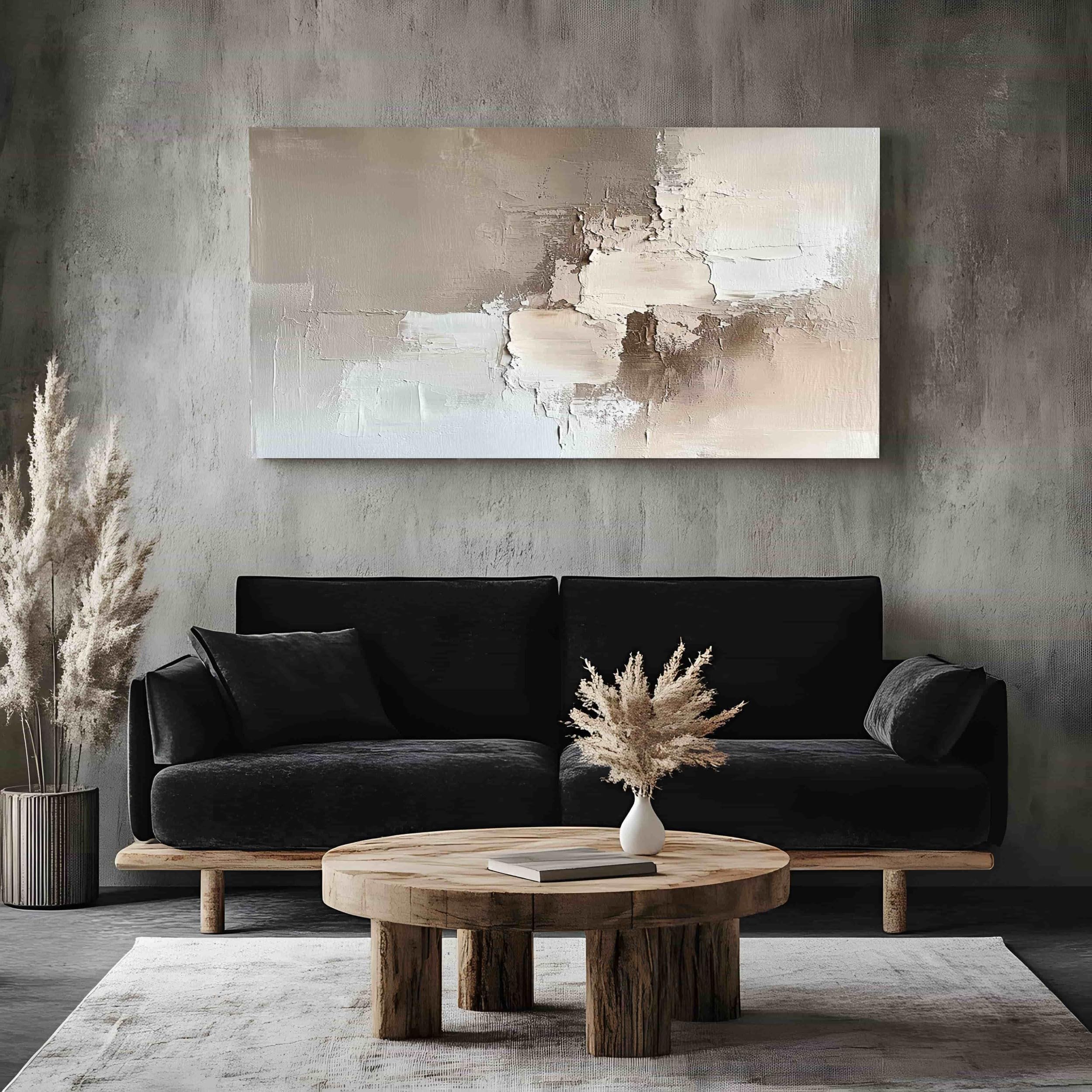 INTELIENZOS Quadro Decorativo Moderno 3 Pezzi - Tela Astratta 120x61 Cm Per Soggiorno E Camera Da Letto - 4