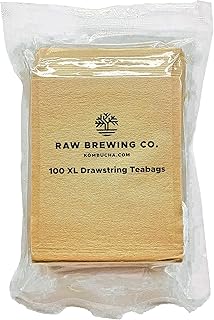25 Lemon and Ginger Tea Recipes for Immunity and Warmth 98 Kombucha.com 100 Pack EXTRA LARGE Disposable Paper Tea Drawstring Filter...