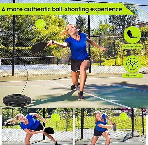 Miniatura 6 de FK Match Buddy - Entrenador de pickleball con cuerda Sportastic Pickleball Practice Rebounder Accesorios de entrenamiento y equipo de entrenamiento