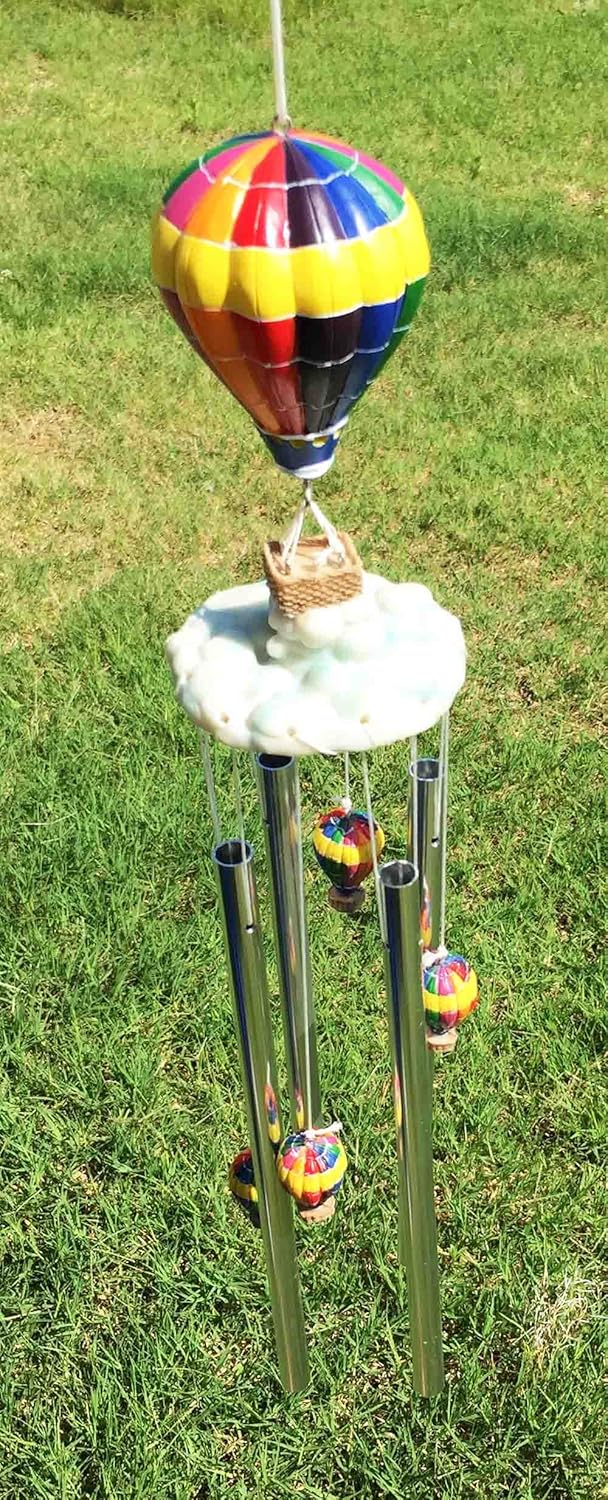 Gifts & Decor Up Air Balloon Aviation Dream Voyage Resonant Relaxing Wind Chime Patio Garden