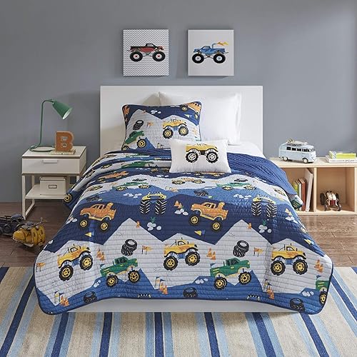 Miniatura 2 de Mi Zone Kids Nash - Juego de edredón reversible, diseño divertido y vibrante, ropa de cama ligera para todas las estaciones, colcha para niños,