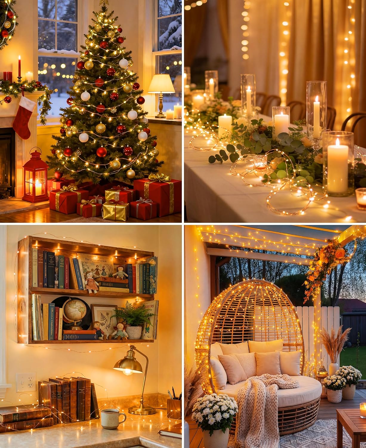 Plug-in Fairy Lights, 164 Ft 500 LED String Light with Remote, 8 Modes, Timer and Dimming Twinkle Lights for Indoor, Bedroom, Party, Decoration, Holiday, Warm White
