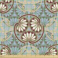 Vista 2 de Ambesonne - Tela multicolor con estampado digital por yarda