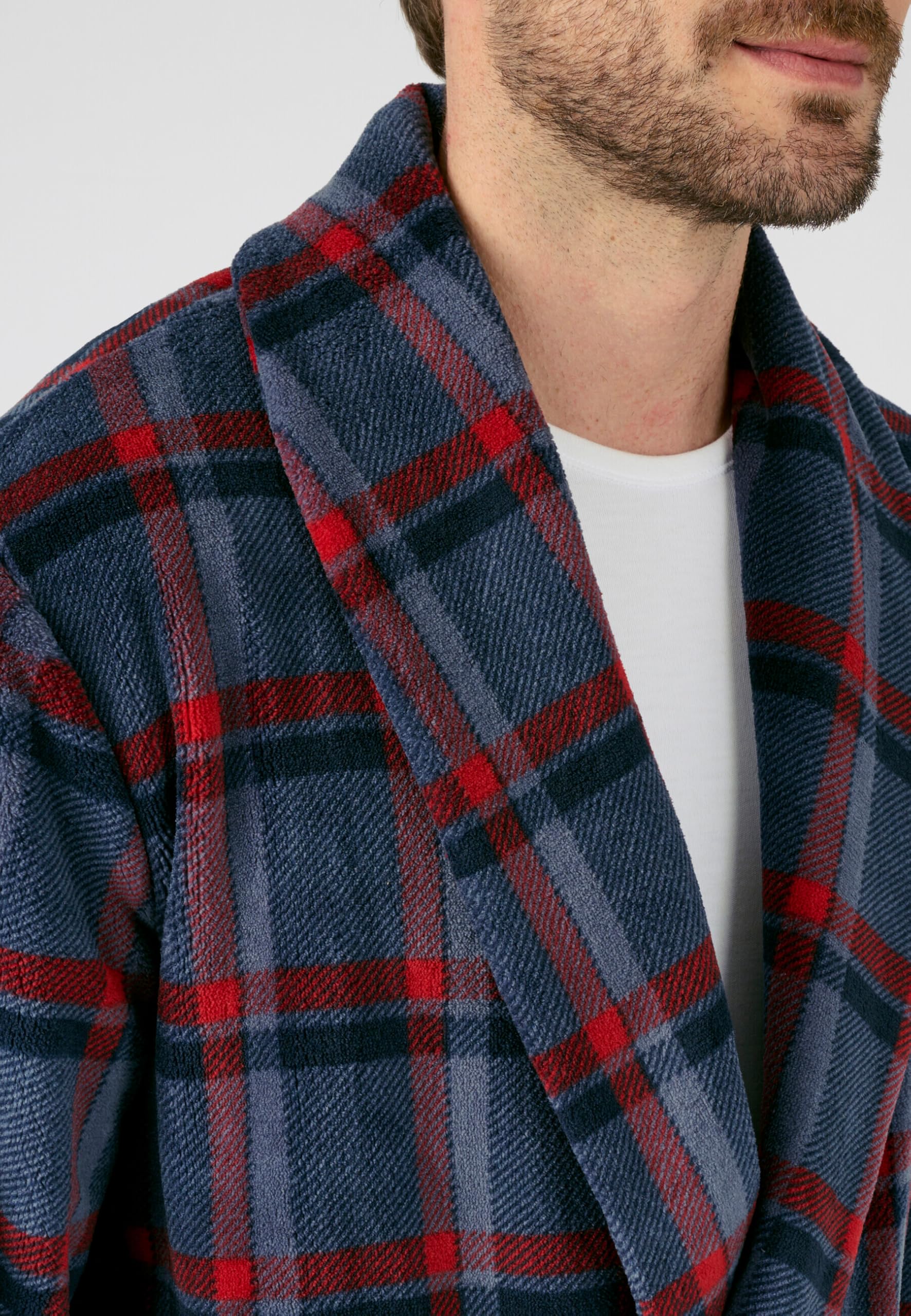 Damart Robe de Chambre Thermolactyl À Carreaux Homme