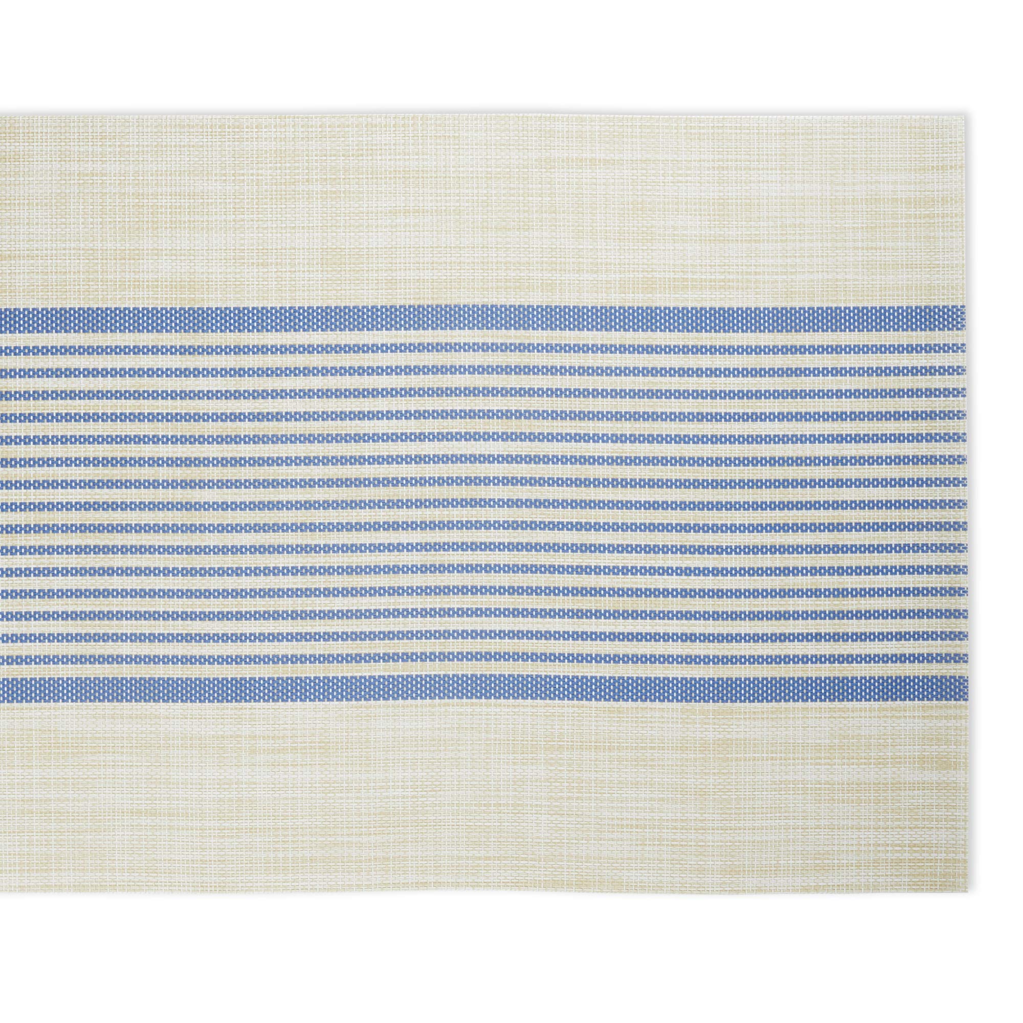 DII Tabletop Collection, 70% PVC 30% Polyester, French Blue Middle Stripe, Table Runner - Image 4