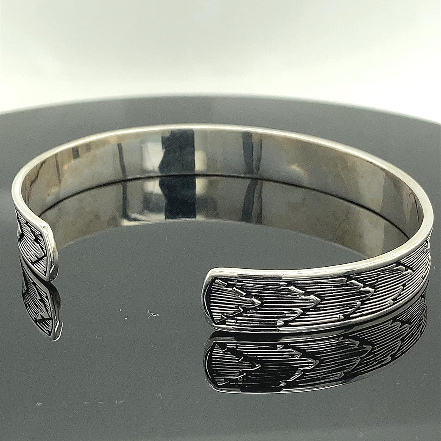 Silver Cuff Bracelet, Men Handmade Bracelet, Silver Adjustable Bracelet, Silver Bangle Bracelet, 925k Sterling Silver