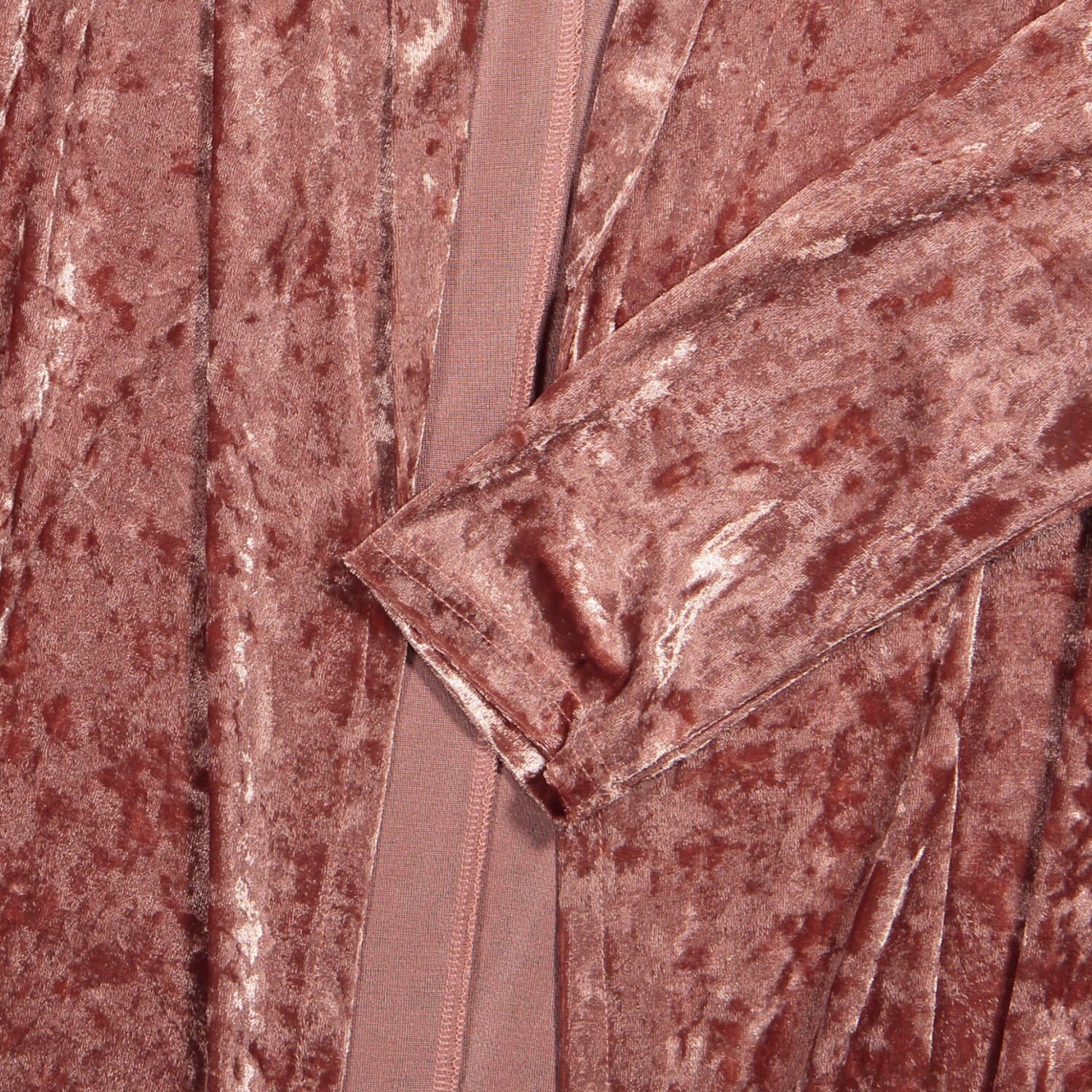 R.Vivimos Women's Long Sleeves Casual Velvet Jacket Open Front Cardigan Coat Outerwear - Image 7