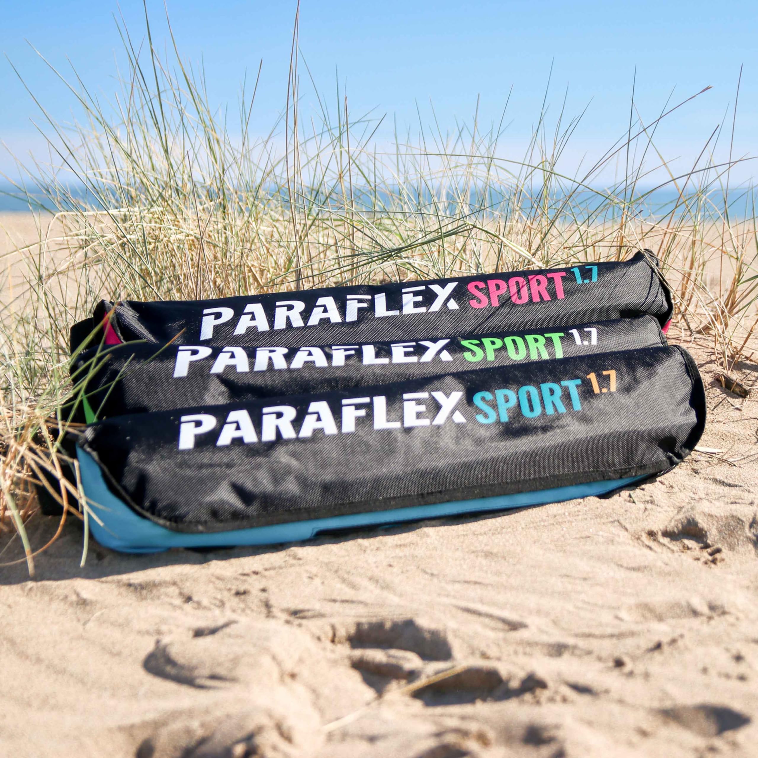 Wolkenstürmer Paraflex Sport 1.7 Kite, Azul - Alfombra de dirección con líneas Resistentes a la Rotura