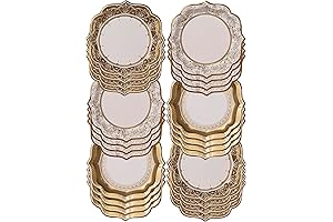 Talking Tables Premium Quality 9 Inch Gold Party Plates