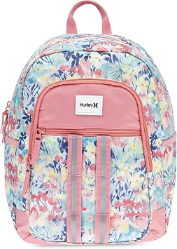 Hurley School Backpack, Sunset Coral, One Size
