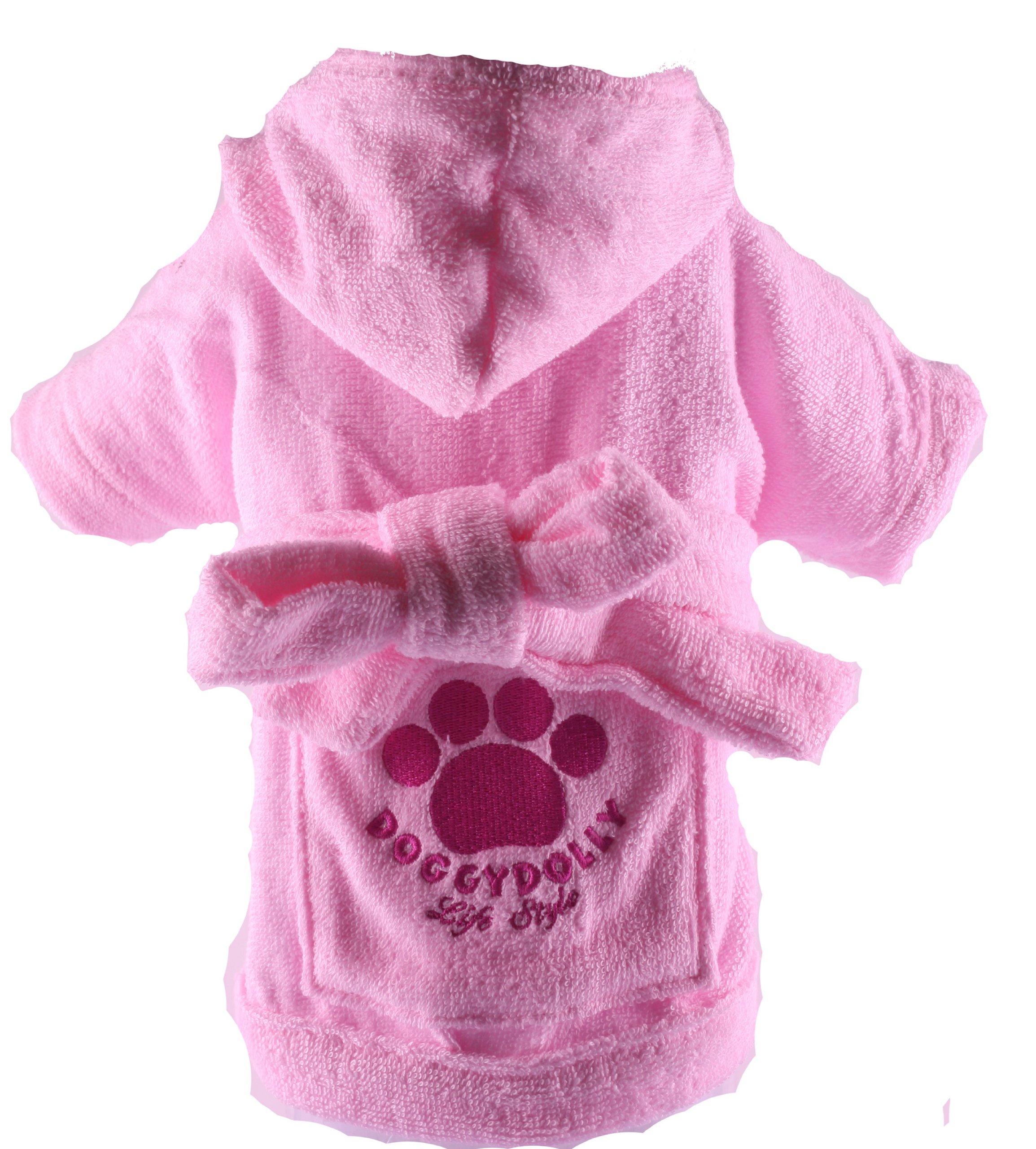 Doggy Dolly BD051 Big Dog Bademantel für Große Hunde, rosa, Größe : M