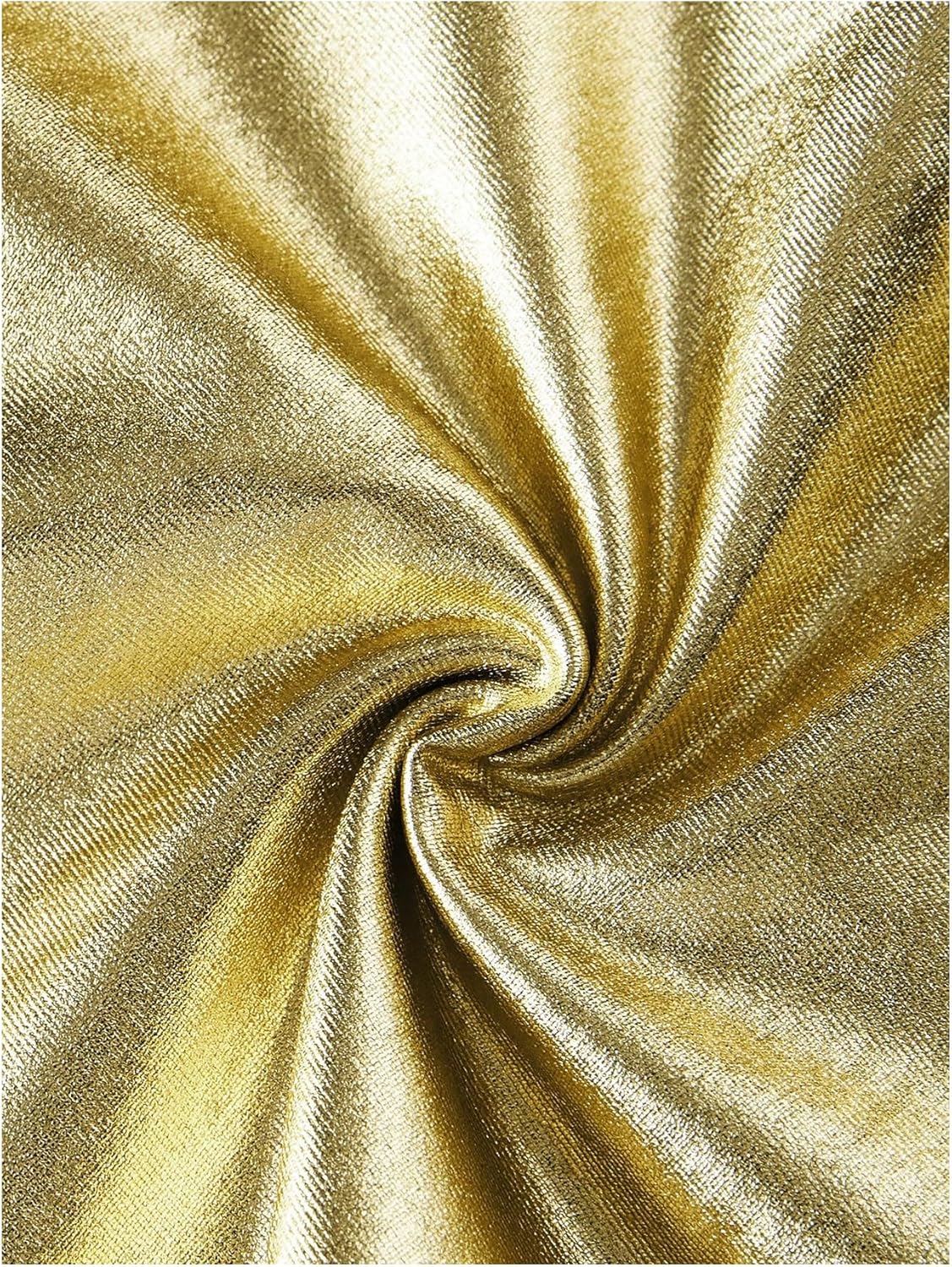 SHENHE Women's Metallic Split Hem Ruched Tube Bandeau Tank Strapless Party Rave Crop Top - Image 4