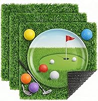 XLX TURF 3-Pack 12x12 Artificial Grass Mats - Realistic Fake Turf Squares for Golf Parties, Chicken Coops, DIY Crafts & Pet Areas