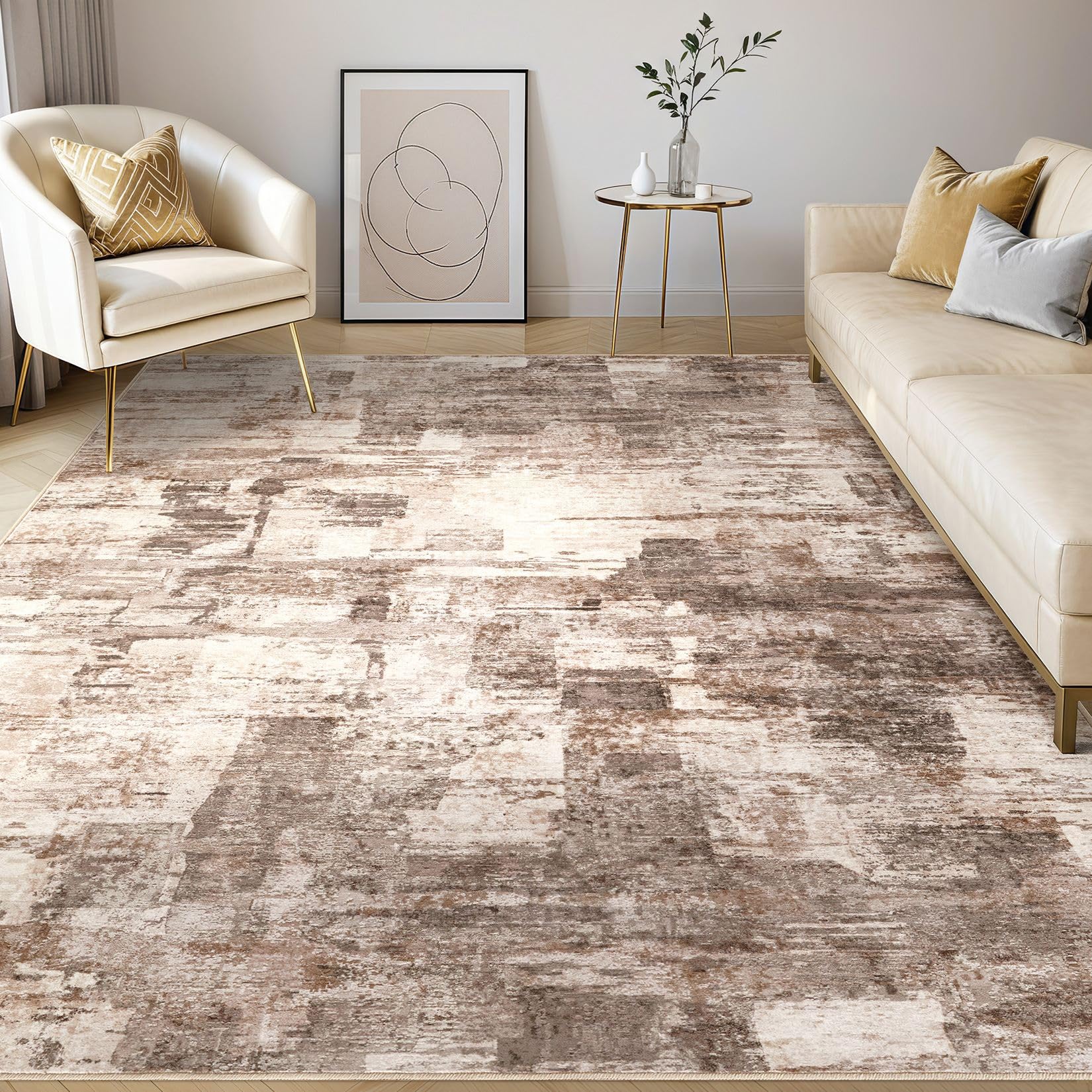 kakania Abstract Washable Rug