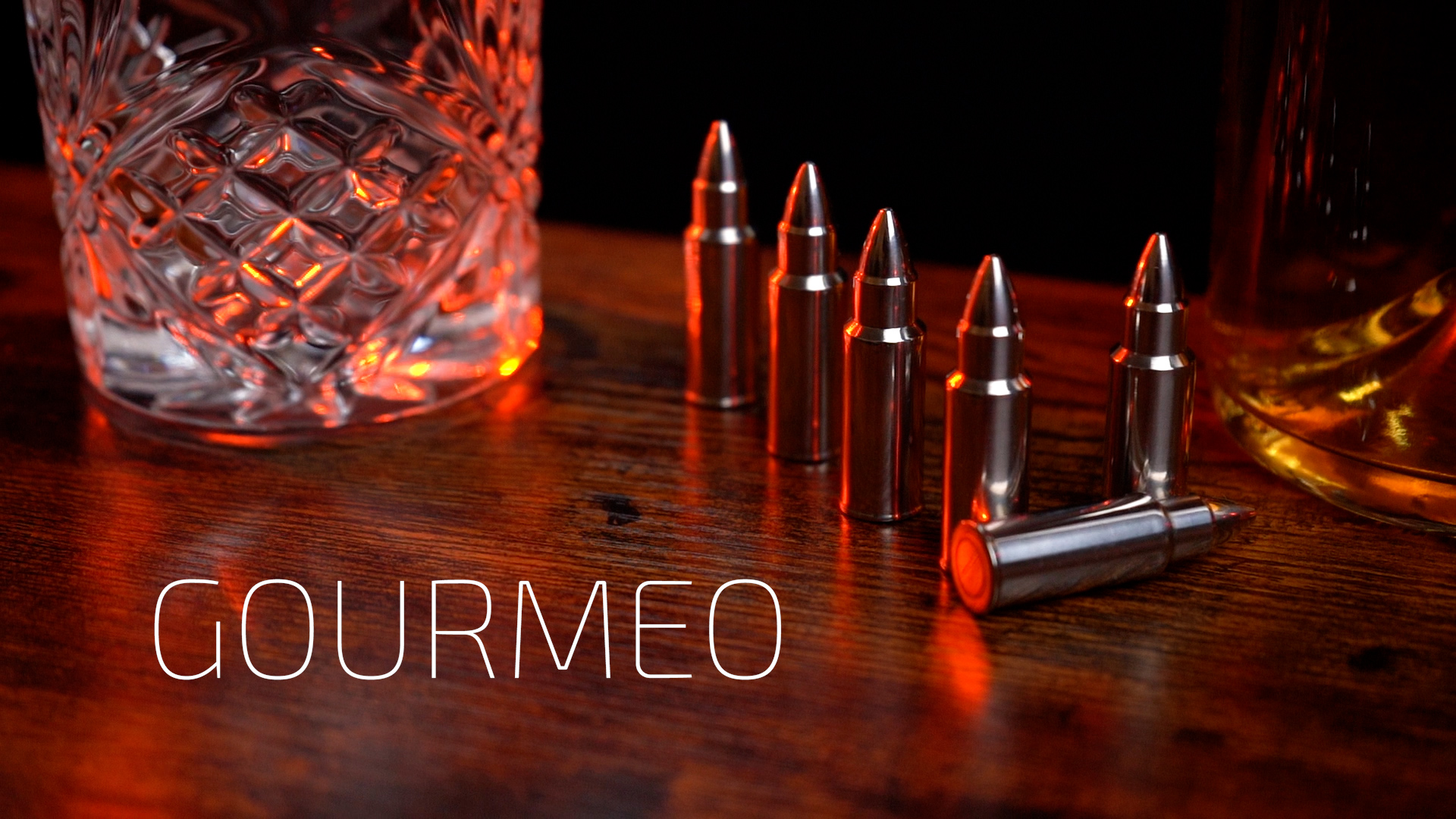 Cartouches De Glaçons Whiskey Stones Bullets En Acier Inoxydable - Set De 6 Cadeau Homme