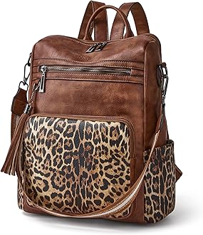 Leather Backpack Purse for Women Fashion Tassel Ladies Shoulder Bags Designer Large Backpack Travel Bag