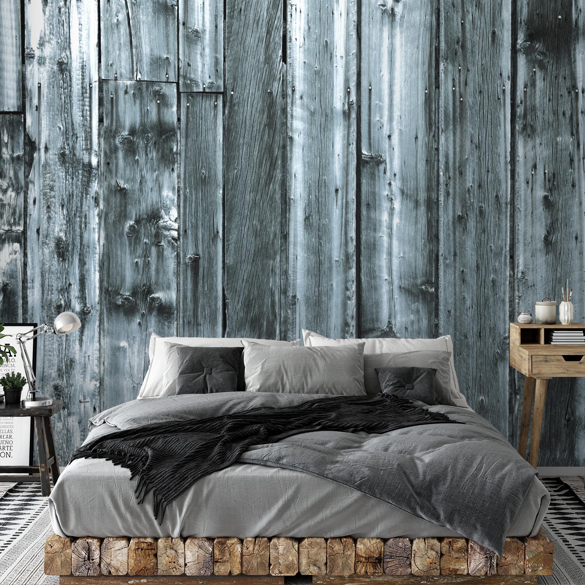Fotobehang Houtlook 396 x 280 cm - Vliesbehang Woonkamer Slaapkamer Kantoor Hal Decoratie Muurschilderingen XXL Moderne Wanddecoratie - 100% MADE IN GERMANY - Runa Behang - 9119012b