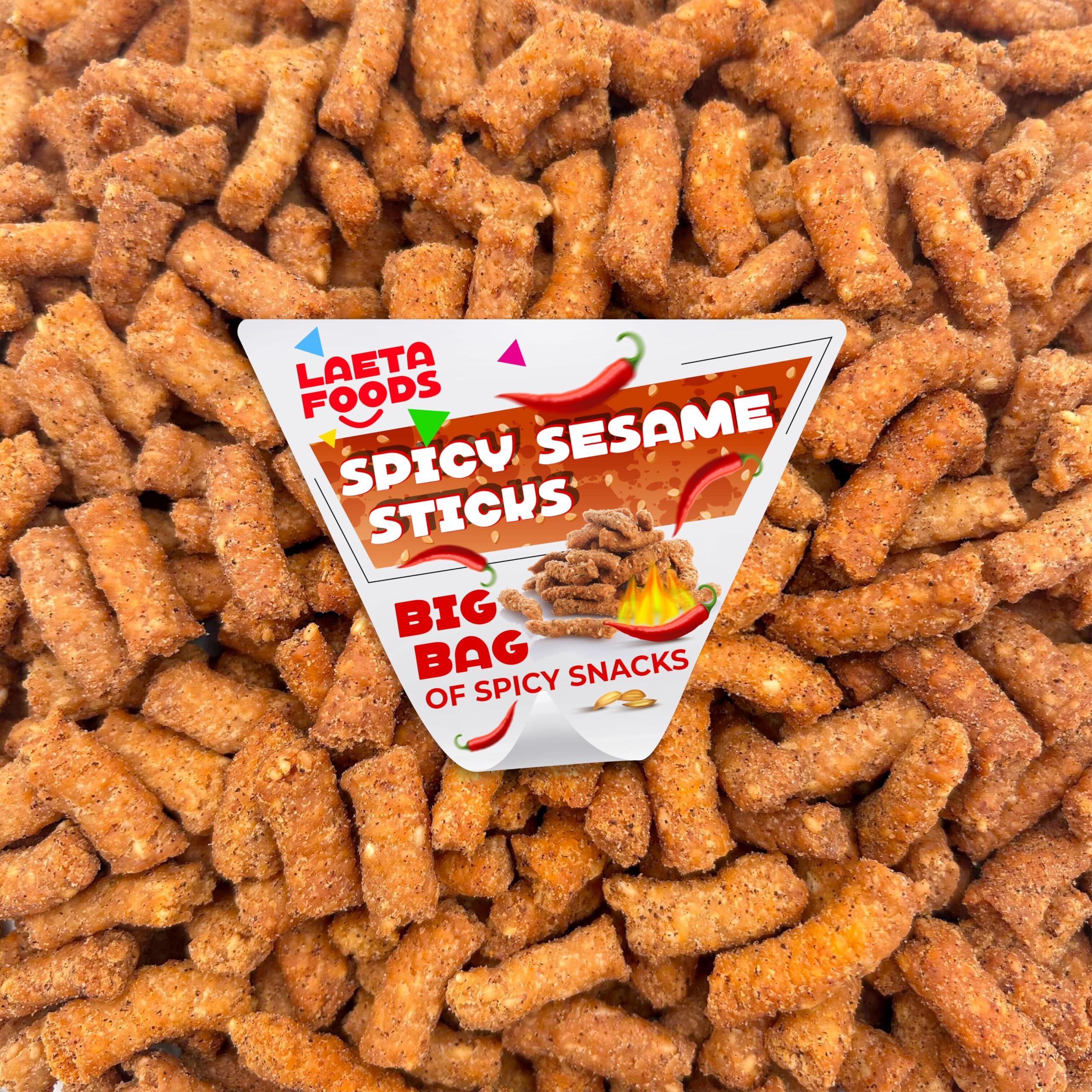 Spicy Sesame Sticks, Crunchy Snack (2 Pound Bag)