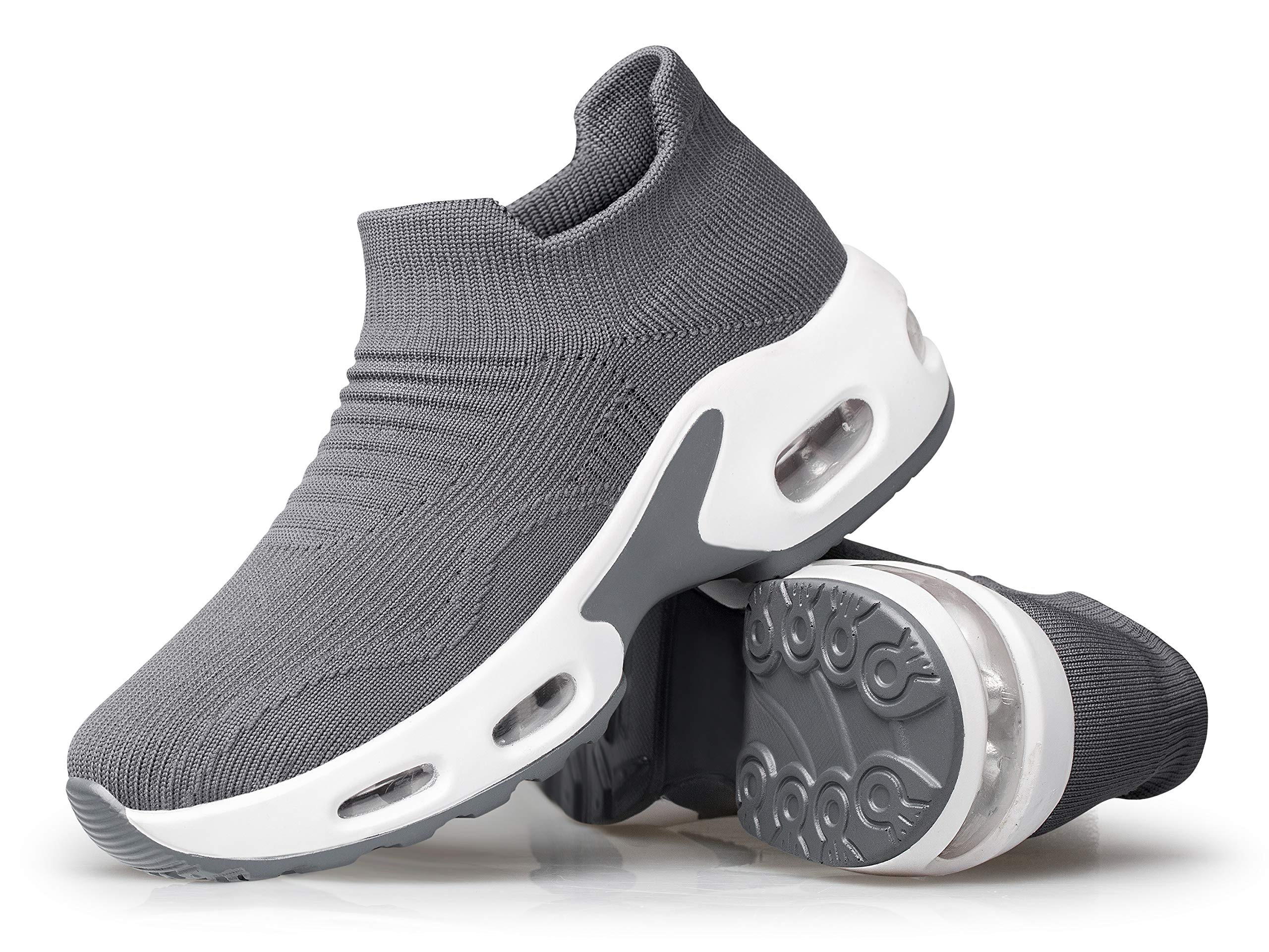 PDBQ Women's Walking Shoes Sock Sneakers Mesh Slip On Air Cushion Nurse Shoes Platform Loafers Breathable Lightweight Comfortable Socks Shoes