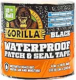 Gorilla Waterproof Patch & Seal Tape, Black Tape, 4