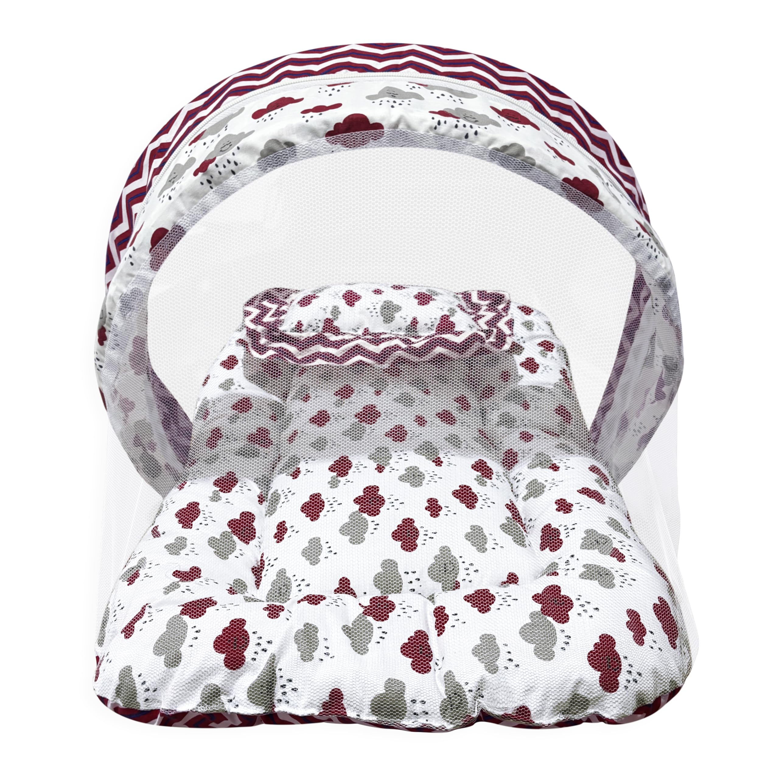MOM & SON New Born Baby Bedding Set,Sleeping Bag, Baby Mosquito Net & Gadda Mattress Set for 0-6 Months (Pack of 3) - Image 2 thumbnail