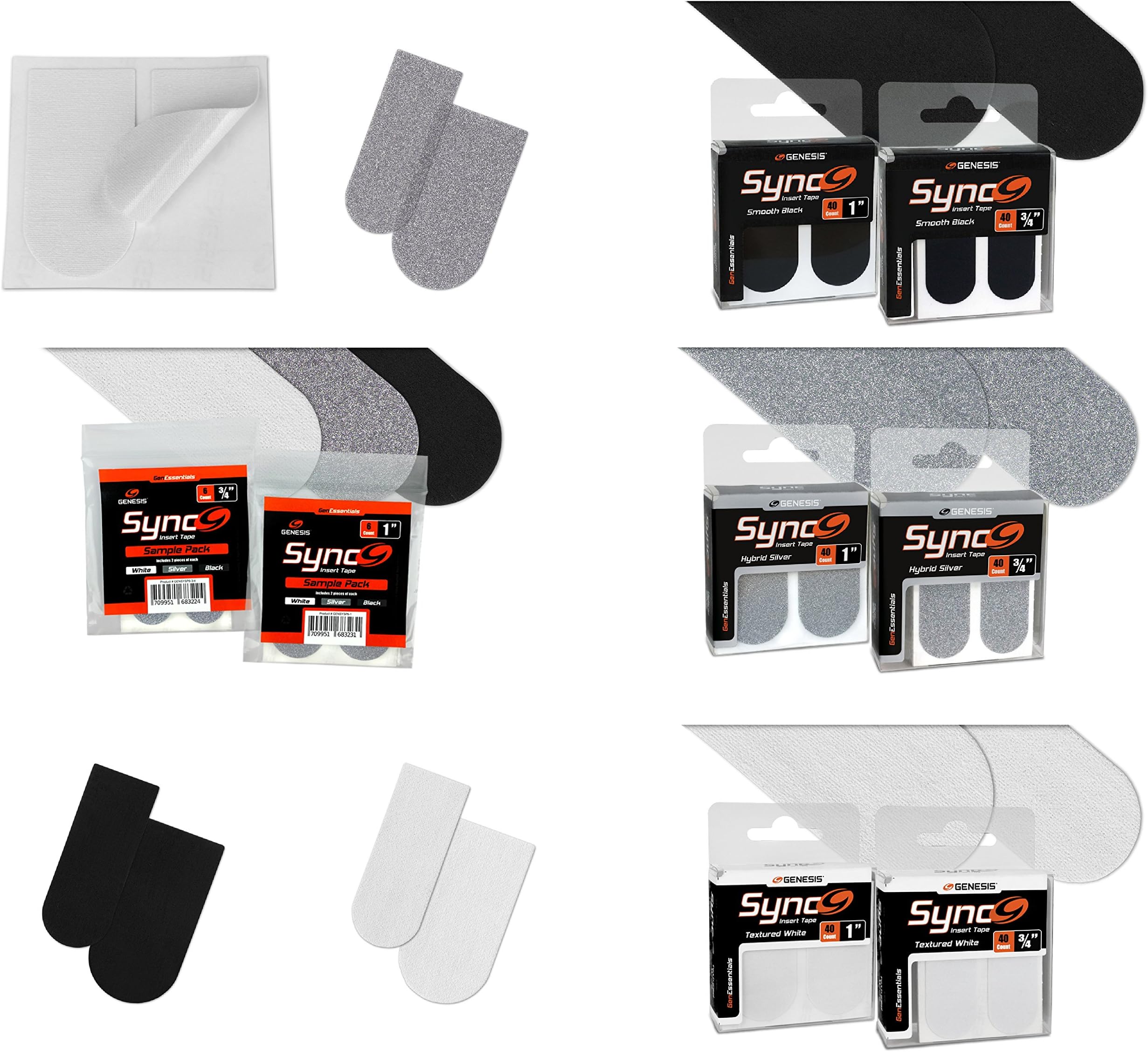 EMAX Bowling Service GmbH MAXIMIZE YOUR GAMEGenesis Sync Tape Silver 1" - 10 Pieces