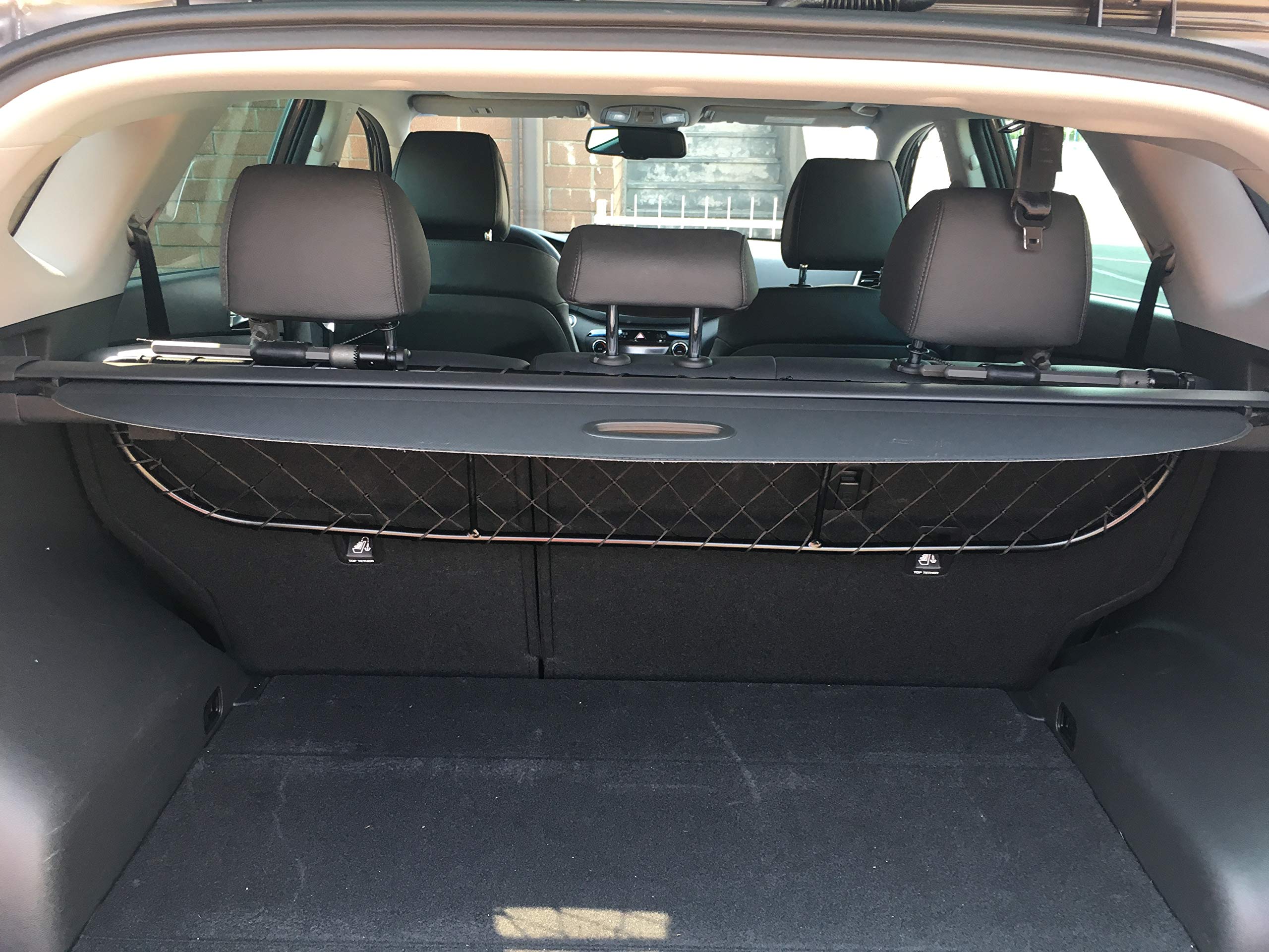 ERGOTECH Trennnetz Trenngitter kompatibel mit Hyundai Tucson (2015-2020) RDA65-XS16, für Hunde und Gepäck