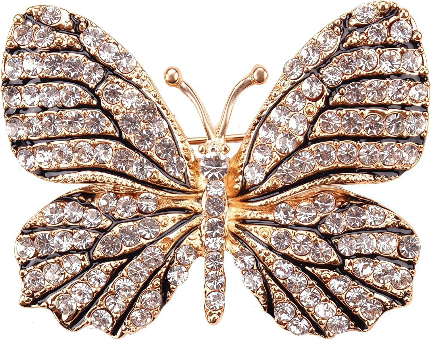 6PCS Multicolor butterfly brooch pins for women fashion butterfly brooches Lapel pins set Crystal Rhinestone Ladies Gorgeous Butterfly Brooch for Bride, Prom, Bridal - Image 8