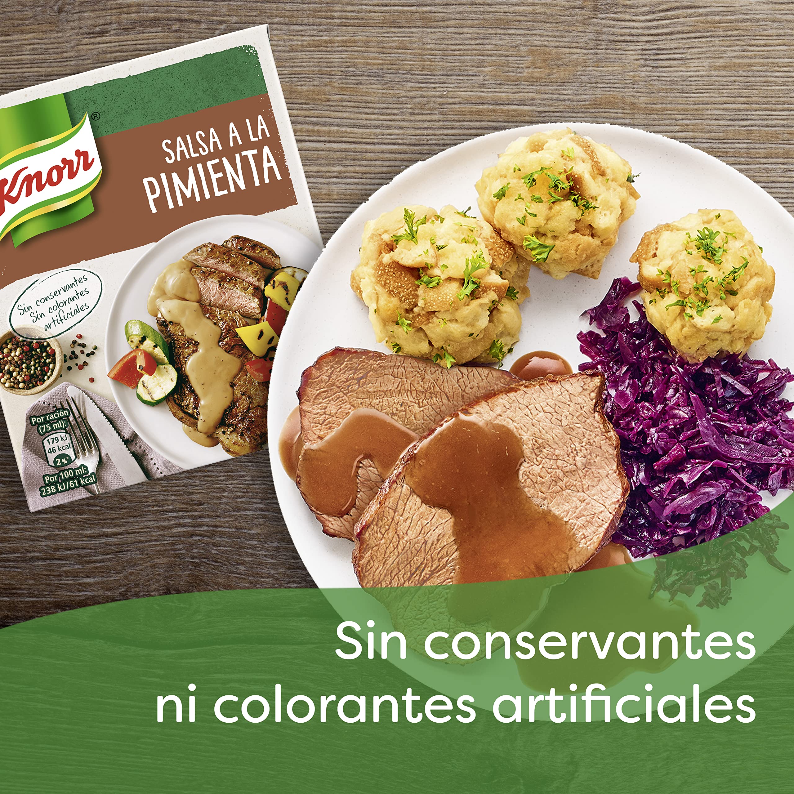 Knorr Salsa a la Pimienta 300ml Pack de 12