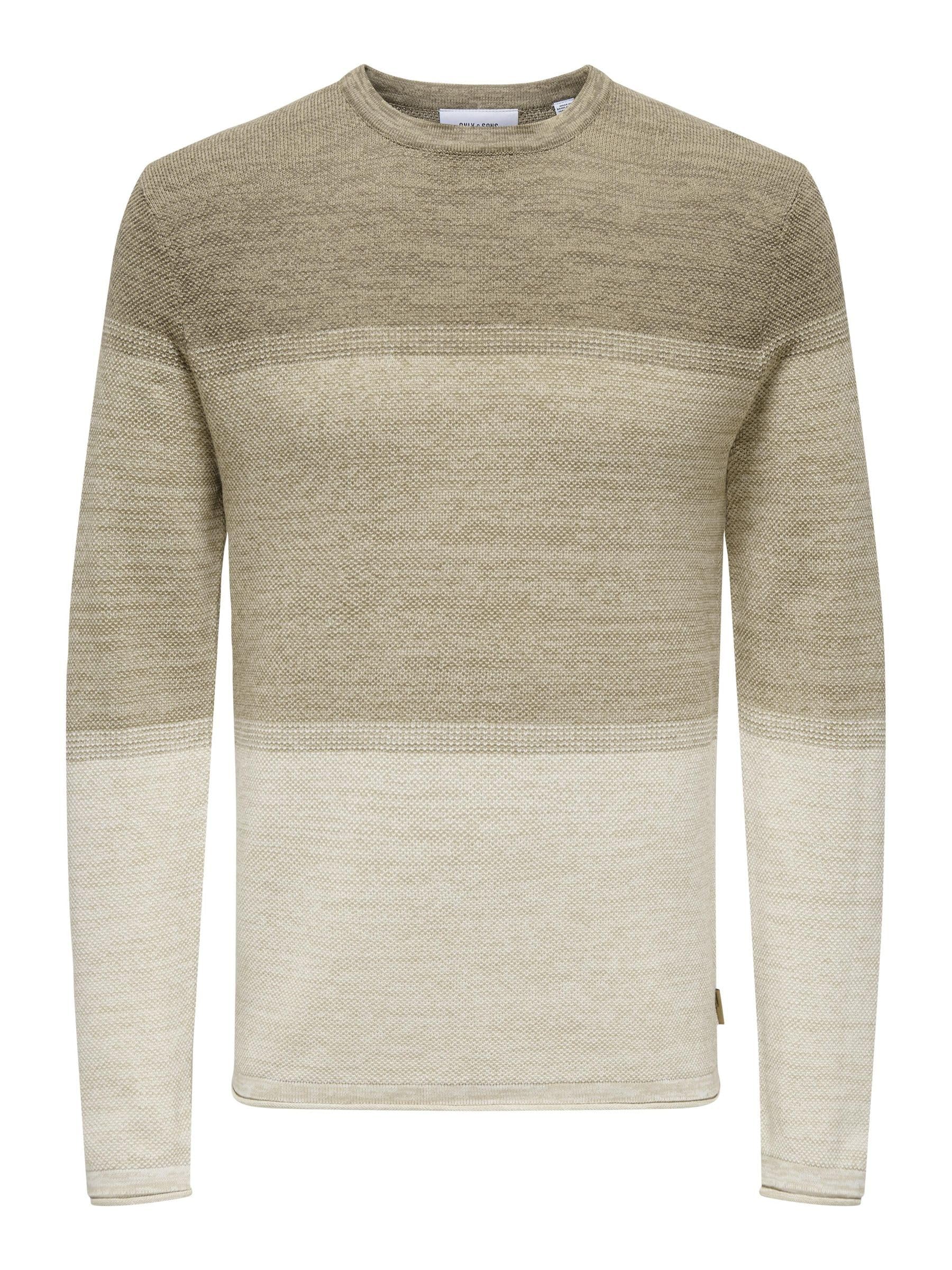 Only & Sons Mens Onsfelix Reg 12 Crew Noos Knitted Jumper, Silver Lining, M UK