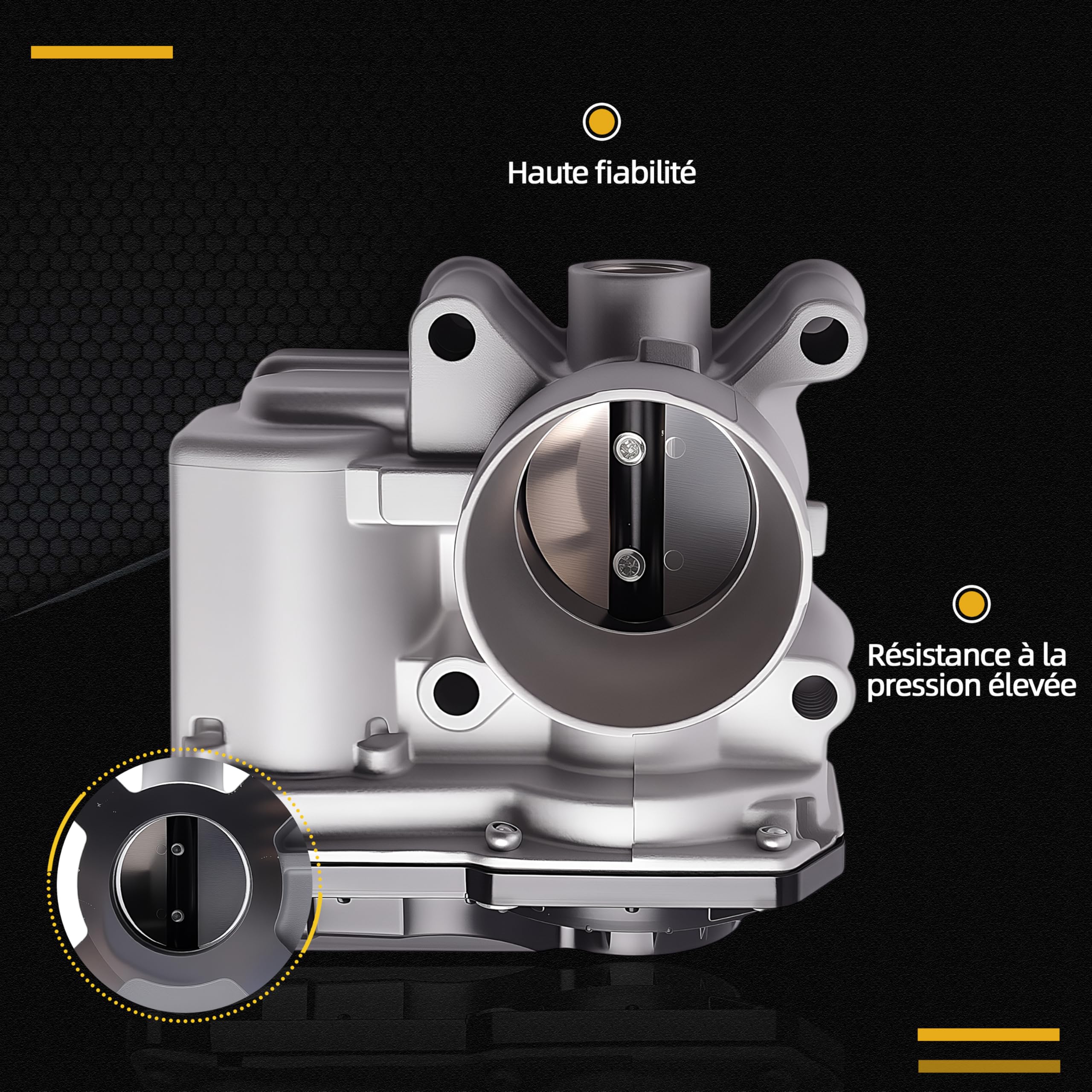 Corps de Papillon Convient pour Renault Clio III, Convient pour Renault Twingo II, pour Sandero pour Kangoo 2001-aujourd'hui, Corps Papillon # 8200568712