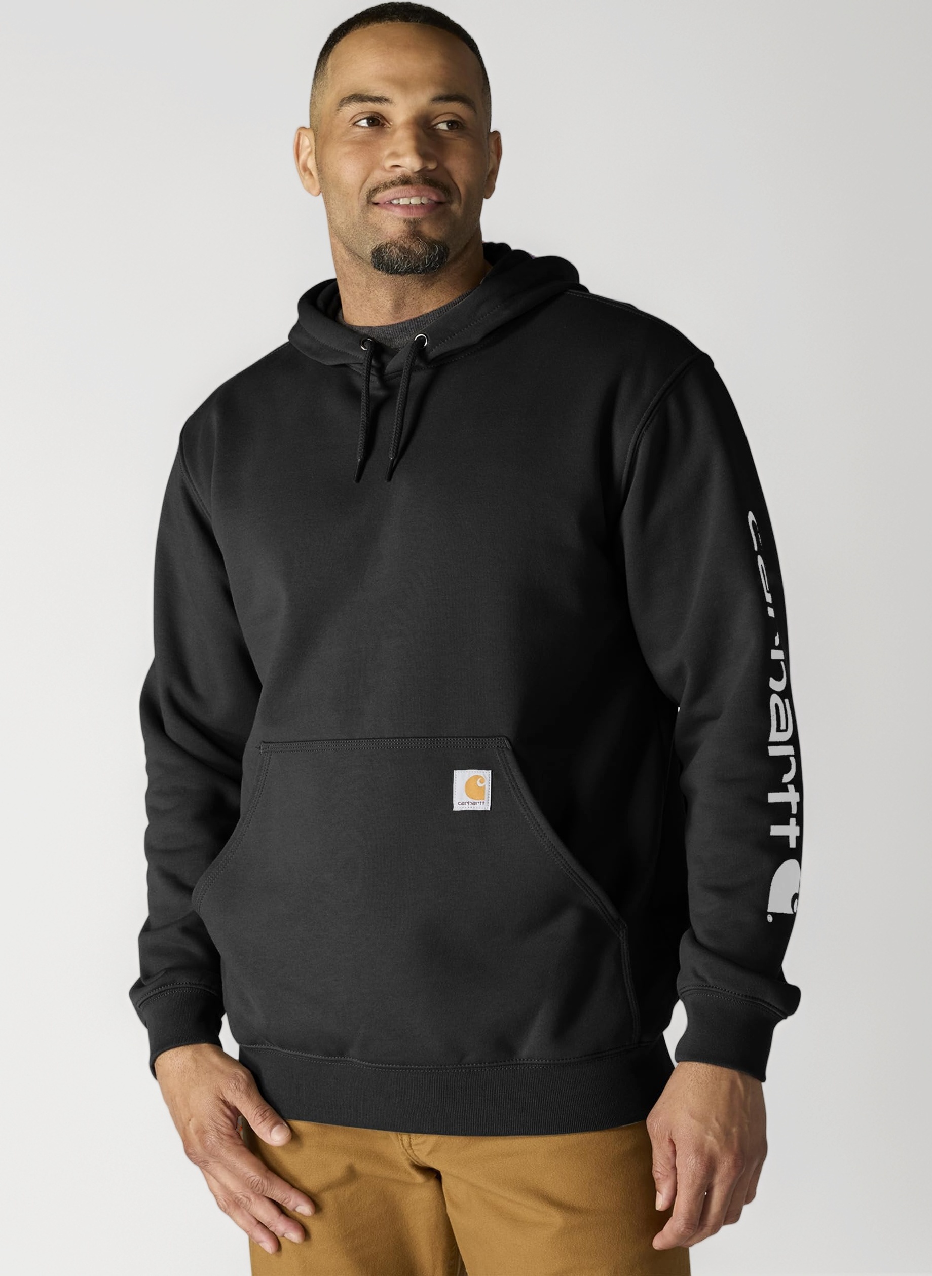 Carhartt Workwear Kapuzenpullover Hoodie Original Fit mit Ärmellogo