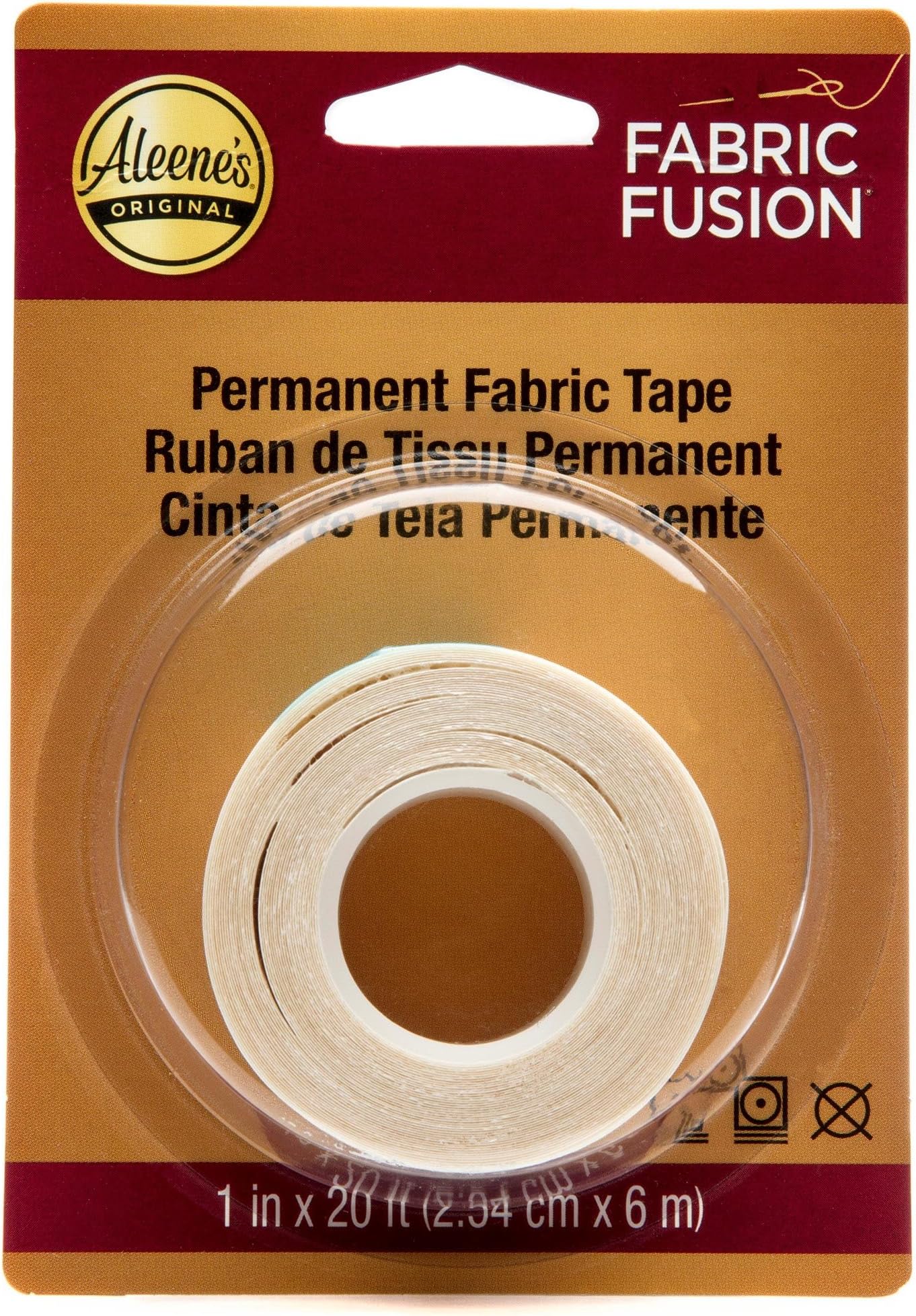 Fabric Fusion Peel and Stick Tape, "1"" roll permanent fabric tape" (32139)