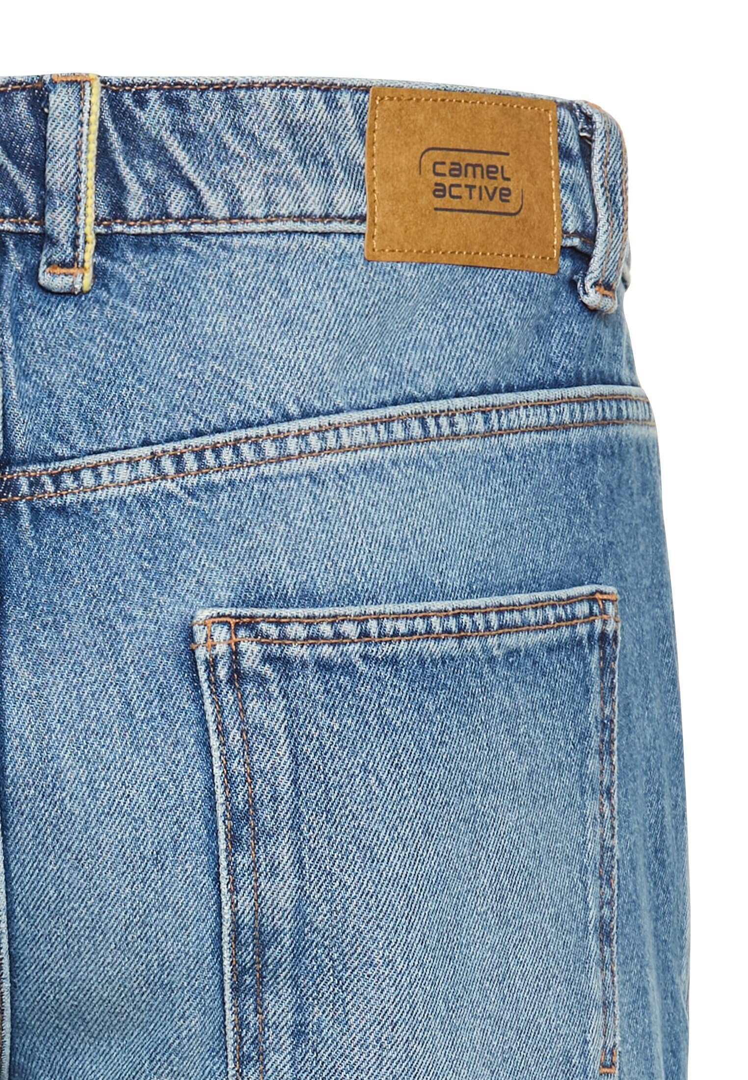 camel active Herren 5-Pocket Denim Shorts aus Baumwolle