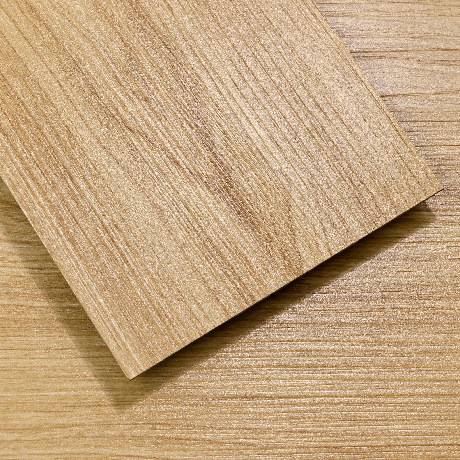 36 PCS Oak Vinyl Flooring Tiles Self Adhesive - Wood Peel and Stick Floor Tiles 5.02 m² Easy DIY Installation for Living Room Bathroom Kitchen Bedroom