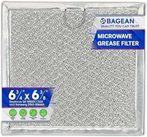 Miniatura 7 de Filtro de repuesto para microondas de 6.81 x 6.34 pulgadas, se adapta a GE WB02X11534 Samsung DE63-00666A Filtro de grasa para microondas, refresca