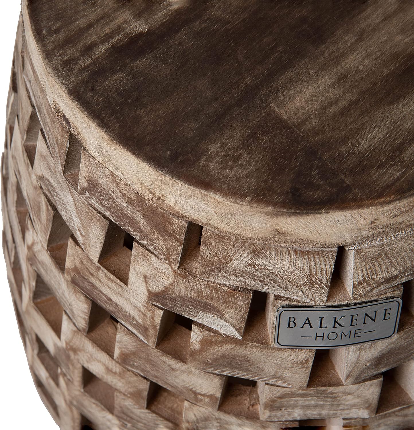 Patio Sense 62419 Maya Oval Garden Stool, Natural : Patio, Lawn & Garden