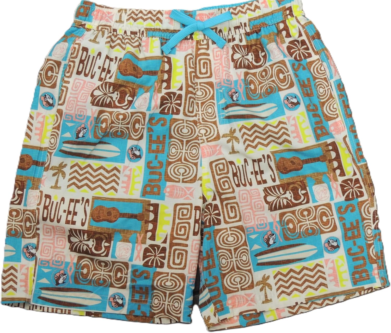 Buc-ee's 2025 Tiki Swimwear Shorts Trunks Quick Dry Liner Bathing Suit Mens Youth Toddler Baby Summer Vacation Pool Ocean