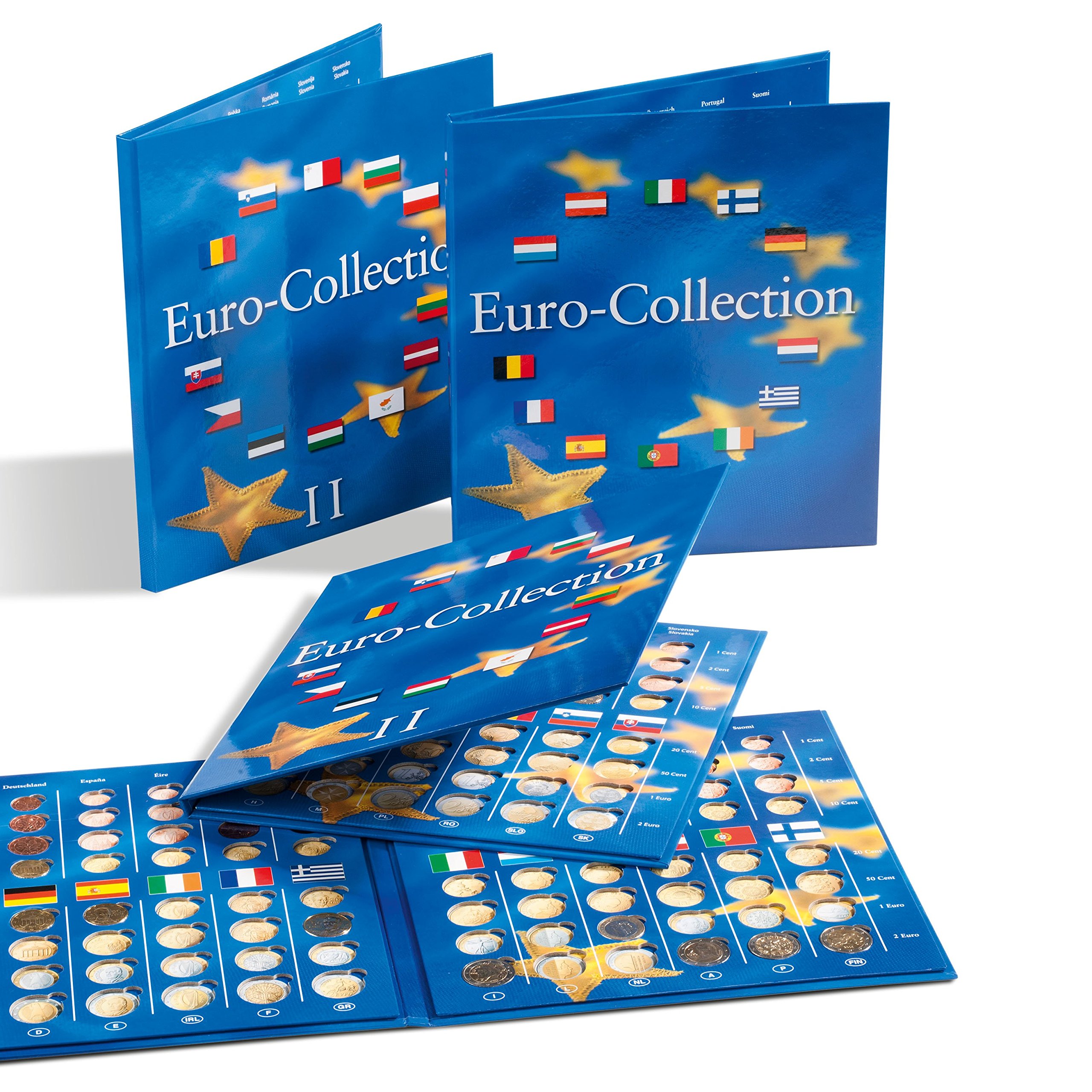 Leuchtturm 354614 Album di Monete Presso Euro-Collection - Bundle Volume 1 e 2 Collezione di Monete Euro