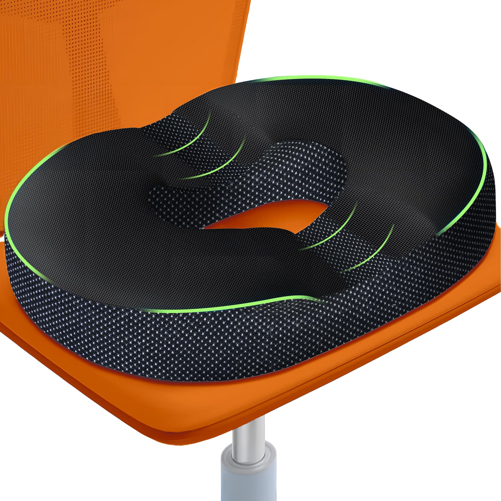 Trajectory Donut Pillow in Memory Foam for Tailbone Pain Orthopedic Coccyx Cushion for Tailbone Pain for Office Char and Car Sitting Soft Cushion Pillow for Piles, Hemorrhoid, Lumar Pain - Black (B0CNJWB98K) Amazon Price History, Amazon Price Tracker