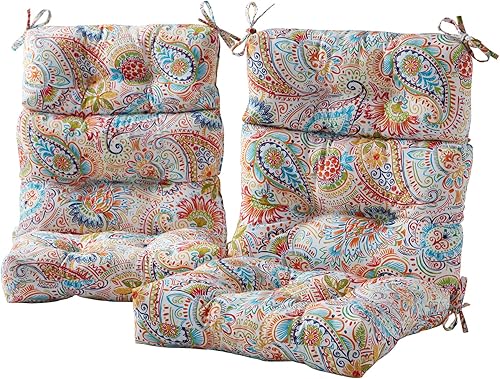 Greendale Home Fashions - Cojín para asiento y respaldo de silla de exterior