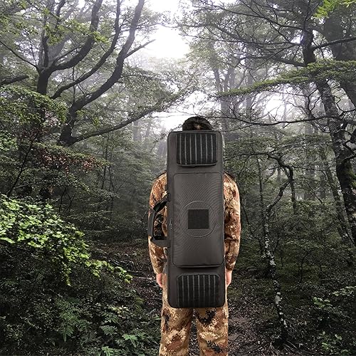 Miniatura 7 de Classic Tactical Double Long Rifle Gun Bag Rifle Case Estuche de transporte de armas de fuego con mochila - Compartimento con cerradura para rifle