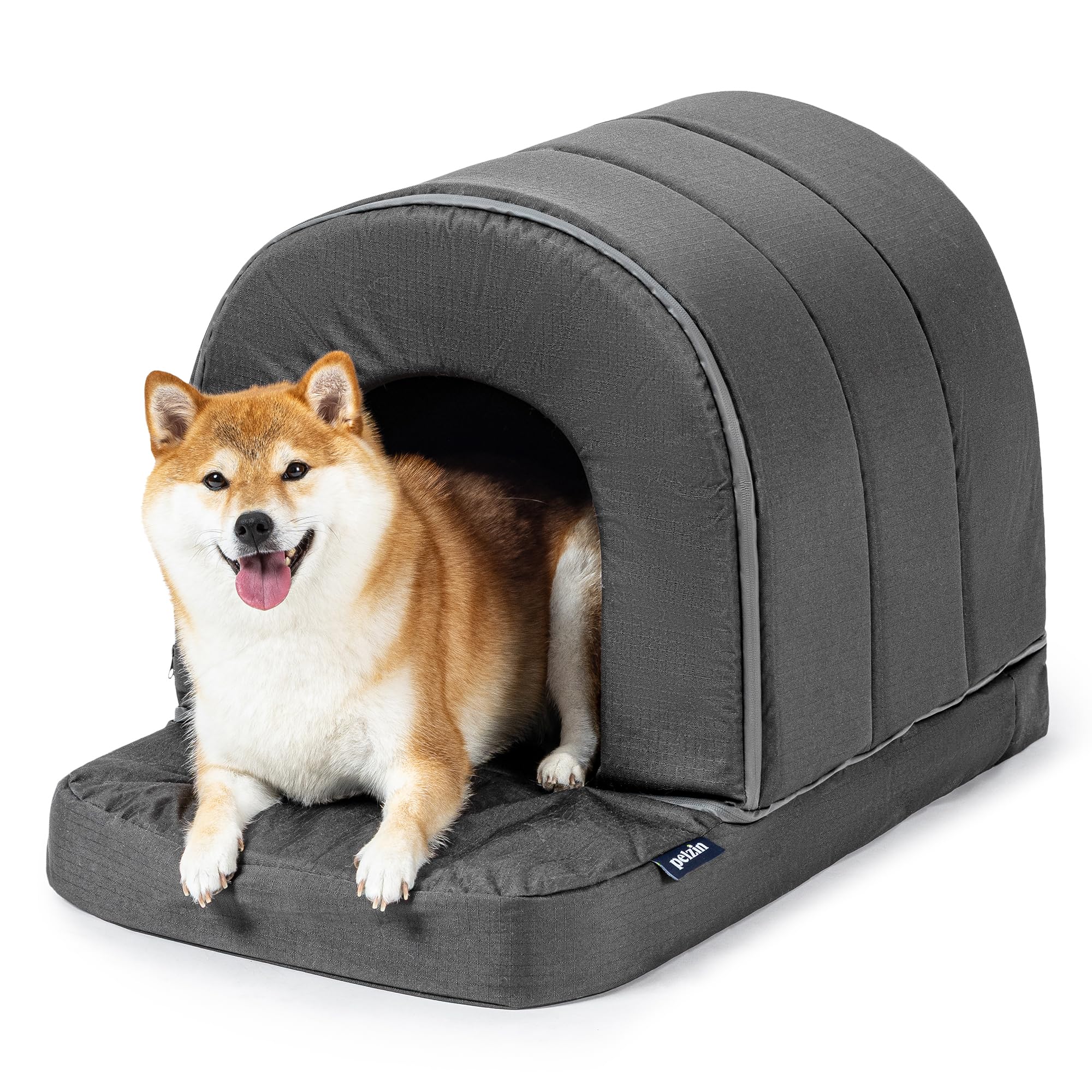 Photo 1 of ***SIMILAR ITEM***
PELZIN Orthopedic Dog Bed House - Outdoor Waterproof Dog Tent with Washable Removable Cover - Durable Indoor Pet Cave Bed for Medium Breeds & Fits 30-Inch Crate - 29"x18", Charcoal