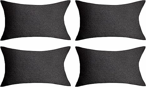 black patio pillows